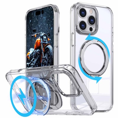 Чохол TPU+PC Empire with MagSafe and Ring для Apple iPhone 16 Pro (6.3") Clear