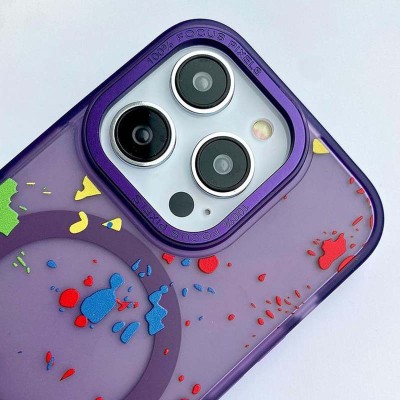 Чохол TPU+PC Flush with MagSafe для Apple iPhone 12 Pro / 12 (6.1") Dark purple Чохол TPU+PC Flush with MagSafe для Apple iPhone 12 Pro / 12 (6.1") Dark purple