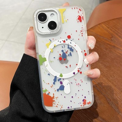 Чохол TPU+PC Flush with MagSafe для Apple iPhone 13 (6.1") White