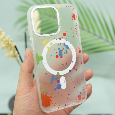 Чохол TPU+PC Flush with MagSafe для Apple iPhone 13 (6.1") White