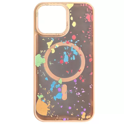 Чохол TPU+PC Flush with MagSafe для Apple iPhone 13 Pro (6.1") Desert gold