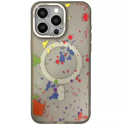 Чохол TPU+PC Flush with MagSafe для Apple iPhone 13 Pro Max (6.7") Titanium grey