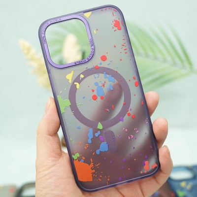 Чохол TPU+PC Flush with MagSafe для Apple iPhone 14 (6.1") Dark purple Чохол TPU+PC Flush with MagSafe для Apple iPhone 14 (6.1") Dark purple