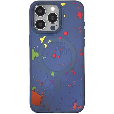 Чохол TPU+PC Flush with MagSafe для Apple iPhone 14 Pro Max (6.7") Dark blue