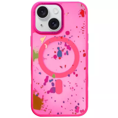 Чохол TPU+PC Flush with MagSafe для Apple iPhone 15 (6.1") Barbie Pink