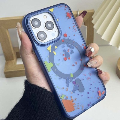 Чохол TPU+PC Flush with MagSafe для Apple iPhone 15 Pro Max (6.7") Dark blue