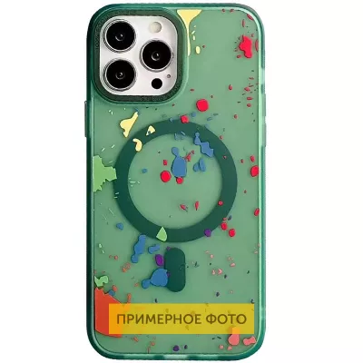 Чохол TPU+PC Flush with MagSafe для Apple iPhone 16e (6.1") Dark green