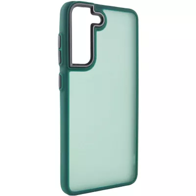 Чохол TPU+PC Lyon Frosted для Samsung Galaxy S21 FE Green