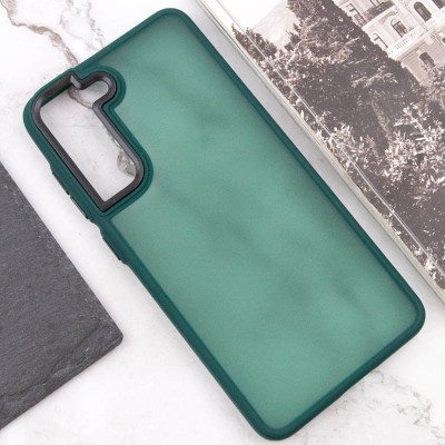 Чохол TPU+PC Lyon Frosted для Samsung Galaxy S21 FE Green