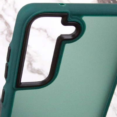 Чохол TPU+PC Lyon Frosted для Samsung Galaxy S21 FE Green