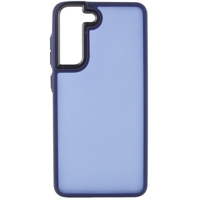 Чохол TPU+PC Lyon Frosted для Samsung Galaxy S21 FE Navy Blue