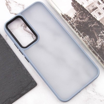 Чохол TPU+PC Lyon Frosted для Samsung Galaxy S24 Ultra Sierra Blue