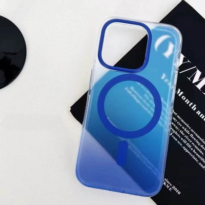 Чохол TPU+PC Phantom with MagSafe для Apple iPhone 13 Pro (6.1") Blue