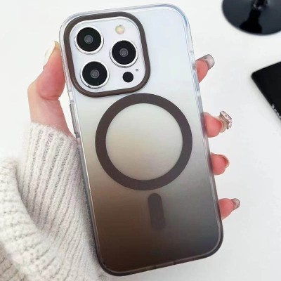 Чохол TPU+PC Phantom with MagSafe для Apple iPhone 15 Pro (6.1") Grey