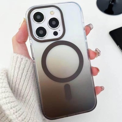 Чохол TPU+PC Phantom with MagSafe для Apple iPhone 15 Pro Max (6.7") Grey