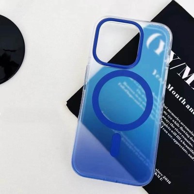 Чохол TPU+PC Phantom with MagSafe для Apple iPhone 16 Pro (6.3") Blue Чохол TPU+PC Phantom with MagSafe для Apple iPhone 16 Pro (6.3") Blue