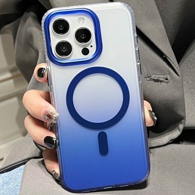 Чохол TPU+PC Shadow with MagSafe для Apple iPhone 14 Pro Max (6.7") Blue