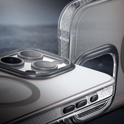 Чохол TPU+PC Shadow with MagSafe для Apple iPhone 16 Pro (6.3") Gray