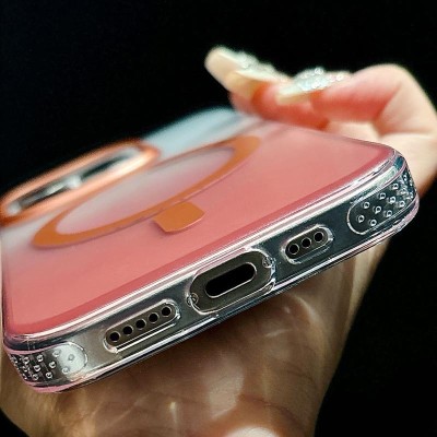 Чохол TPU+PC Shadow with MagSafe для Apple iPhone 16 Pro (6.3") Rose Gold