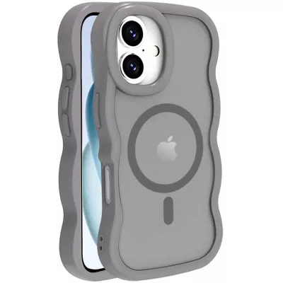 Чохол TPU+PC Undine with MagSafe для Apple iPhone 16 (6.1") Grey