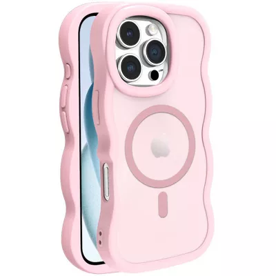 Чохол TPU+PC Undine with MagSafe для Apple iPhone 16 Pro (6.3") Pink