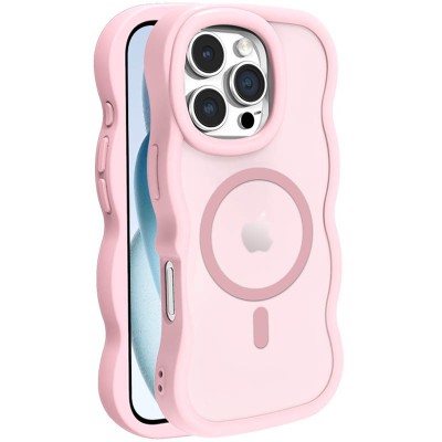 Чохол TPU+PC Undine with MagSafe для Apple iPhone 16 Pro Max (6.9") Pink