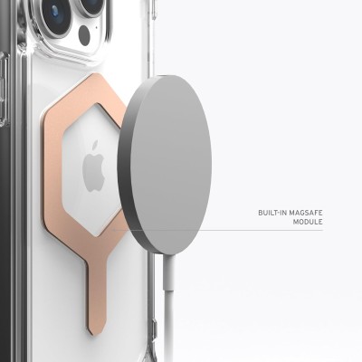Чохол UAG для iPhone 15 Pro Max, Plyo Magsafe, Ice/Rose Gold (114305114348)