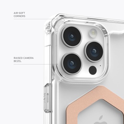 Чохол UAG для iPhone 15 Pro Max, Plyo Magsafe, Ice/Rose Gold (114305114348)
