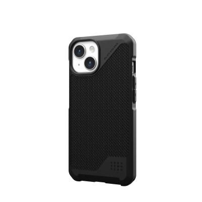Чохол UAG для iPhone 15, Metropolis LT Magsafe, Kevlar Black (114315113940)