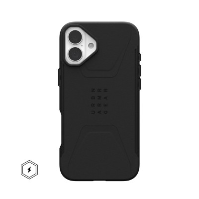 Чохол UAG для iPhone 16 Plus, Civilian Magsafe, Black (114443114040)