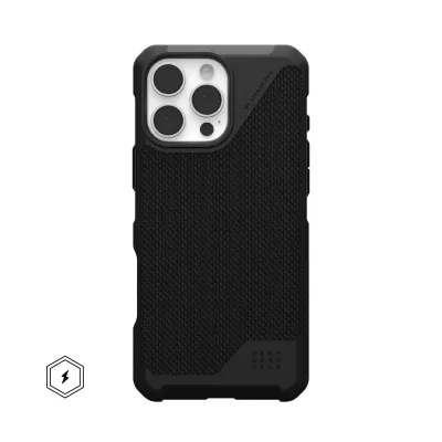 Чохол UAG для iPhone 16 Pro Max, Metropolis LT Magsafe, Kevlar Black (114453113940)