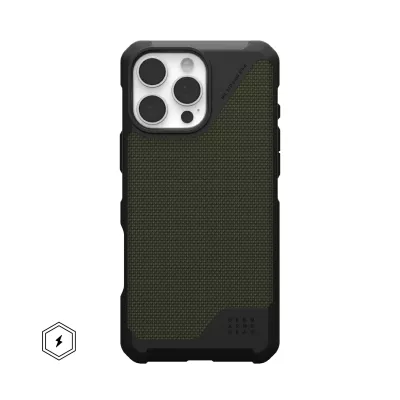 Чохол UAG для iPhone 16 Pro Max, Metropolis LT Magsafe, Kevlar Olive (114453113972)