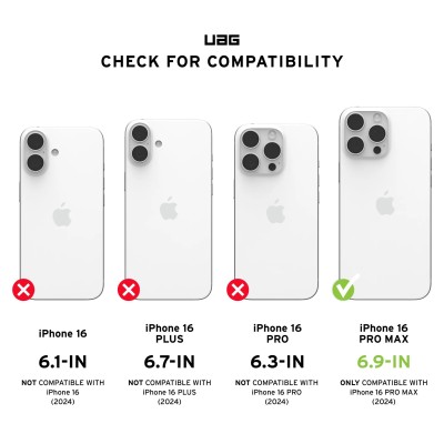 Чохол UAG для iPhone 16 Pro Max, Pathfinder Magsafe, Silver (114469113333)