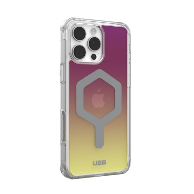 Чохол UAG для iPhone 16 Pro Max, Plyo Magsafe LE, Maroon/Yellow Ombre (114481114780)