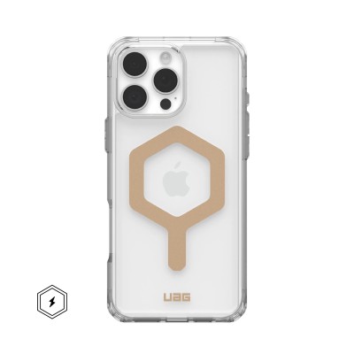 Чохол UAG для iPhone 16 Pro Max, Plyo Magsafe, Ice/Gold (114481114381)