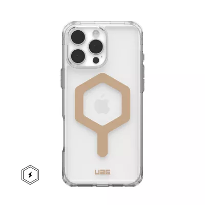 Чохол UAG для iPhone 16 Pro Max, Plyo Magsafe, Ice/Gold (114481114381)
