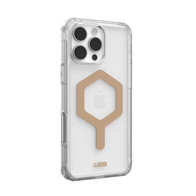Чохол UAG для iPhone 16 Pro Max, Plyo Magsafe, Ice/Gold (114481114381)