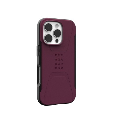 Чохол UAG для iPhone 16 Pro, Civilian Magsafe, Bordeaux (114444119049)