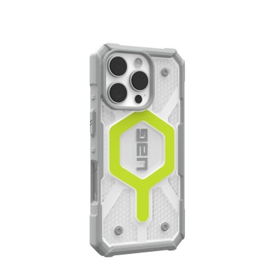 Чохол UAG для iPhone 16 Pro, Pathfinder Clear Magsafe, Active Neon (114464118181)