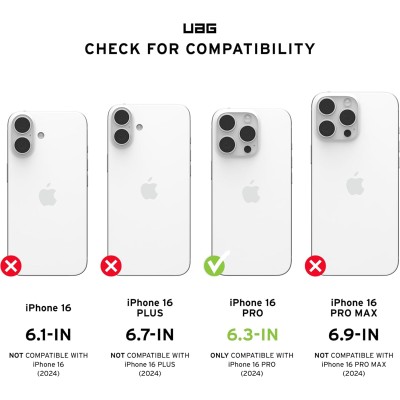 Чохол UAG для iPhone 16 Pro, Plyo Magsafe LE, Maroon/Yellow Ombre (114480114780)