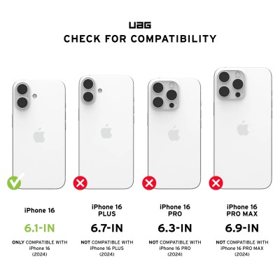 Чохол UAG для iPhone 16, Pathfinder Clear Magsafe, Ice (114466114343)