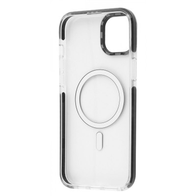 Чохол WAVE Clear Case Side with Magnetic Ring iPhone 15 Plus black
