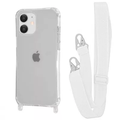 Чохол WAVE Clear Case with Strap iPhone 11 white