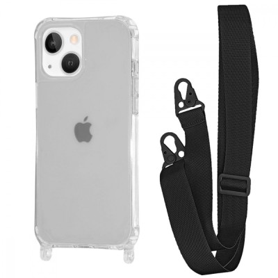 Чохол WAVE Clear Case with Strap iPhone 14 black