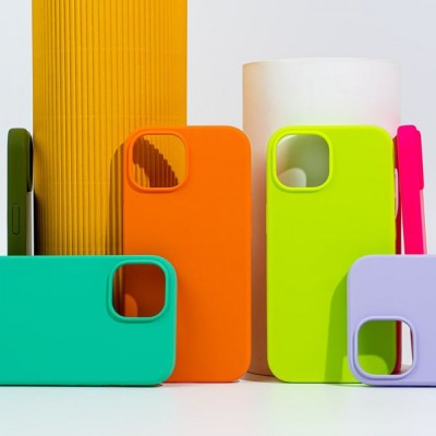 Чохол WAVE Full Silicone Cover iPhone 15 Plus papaya