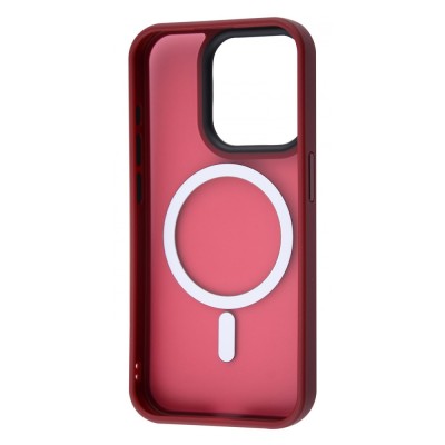 Чохол WAVE Matte Insane Case with Magnetic Ring iPhone 15 Pro dark red