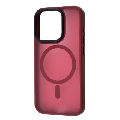 Чохол WAVE Matte Insane Case with Magnetic Ring iPhone 15 Pro Max dark red