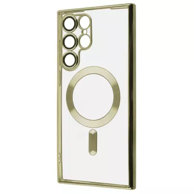 Чохол WAVE Metal Color Case with Magnetic Ring Samsung Galaxy S22 Ultra gold
