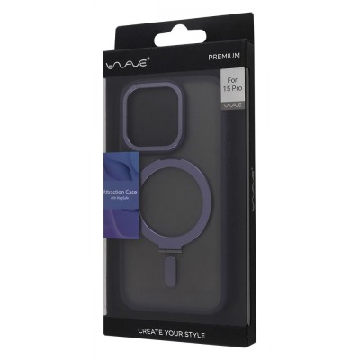 Чохол WAVE Premium Attraction Case with Magnetic Ring iPhone 15 Pro blue
