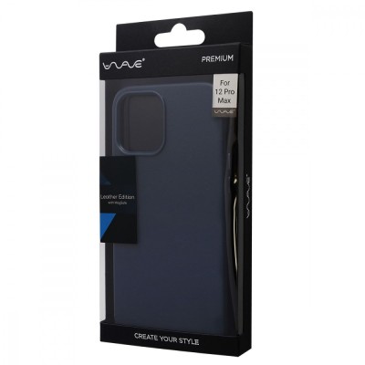 Чохол WAVE Premium Leather Edition Case with Magnetic Ring iPhone 12 Pro Max baltic blue